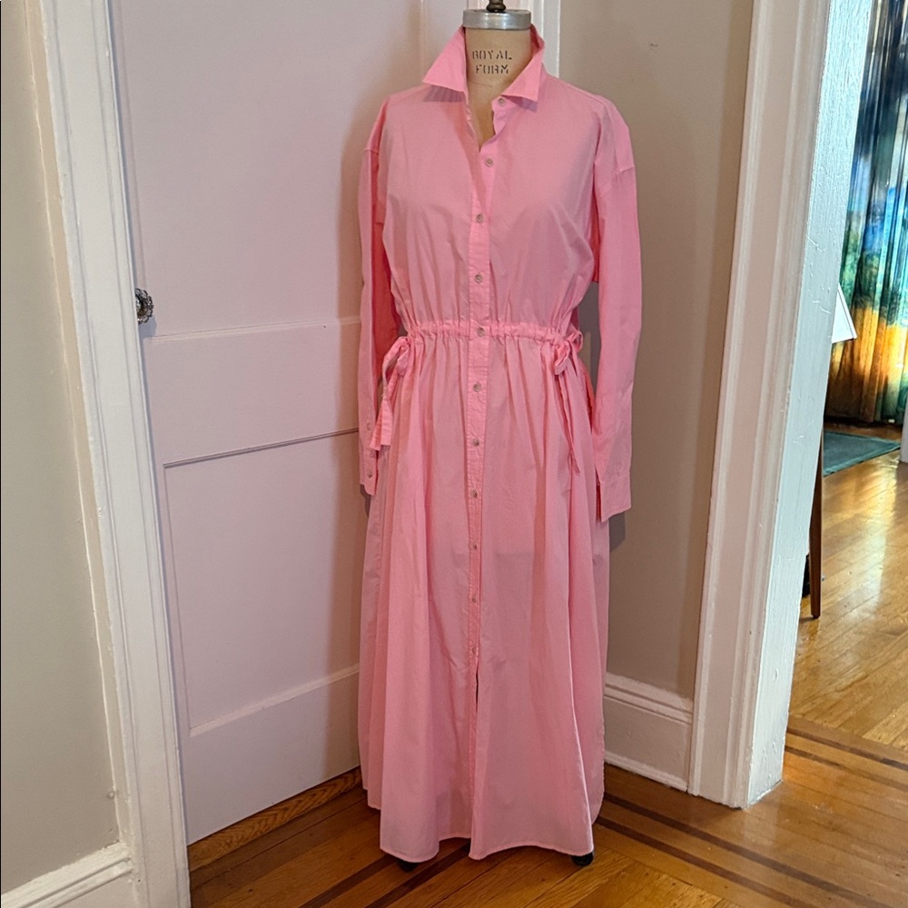 NWOT Universal Thread Target Pink Button-Down Maxi Dress